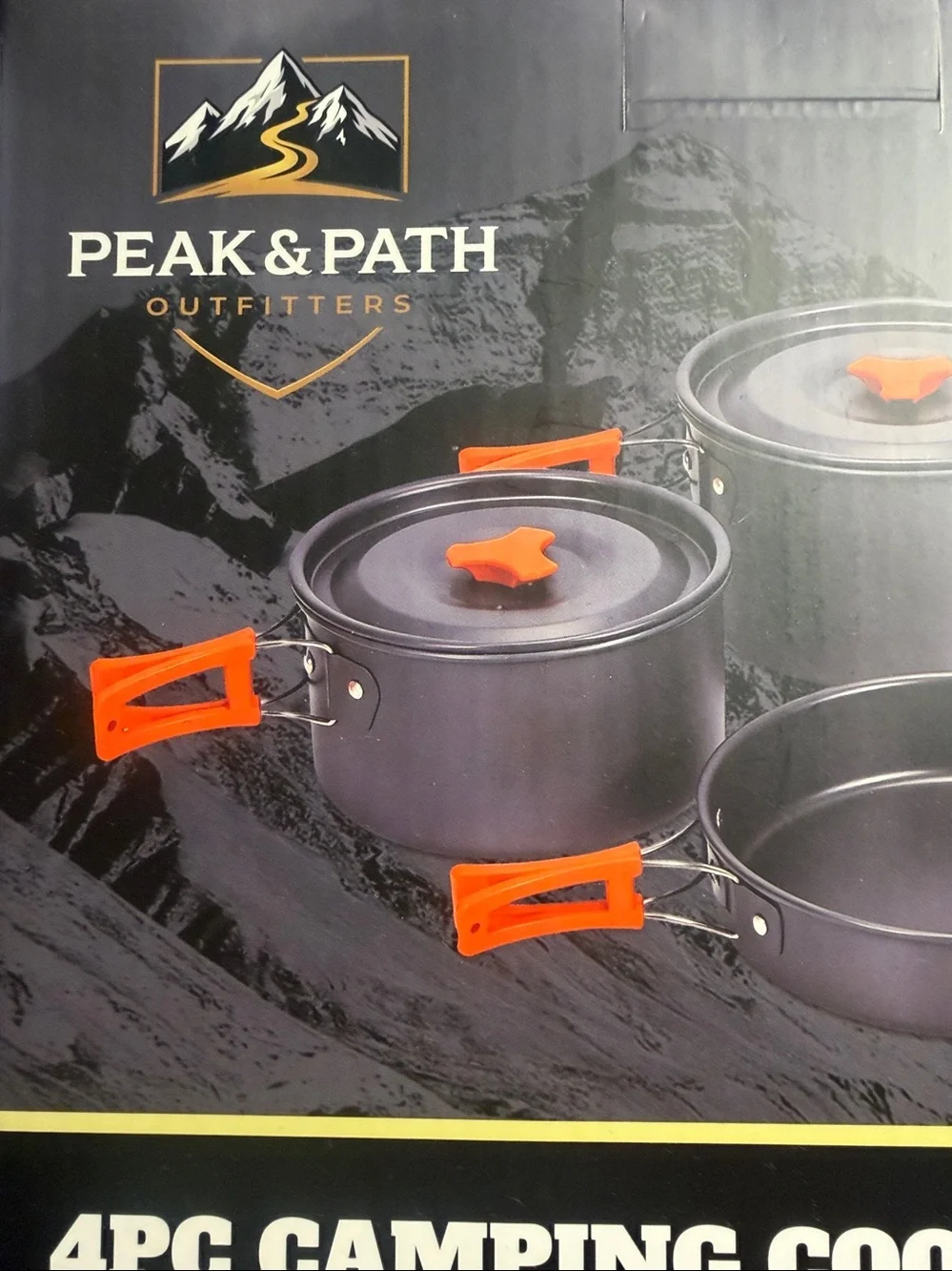 PEAK & PATH Outfitters 4PC Camping Cookware Set NWT